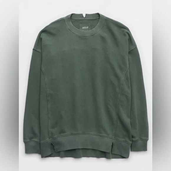 Aerie The Chill Crew Sweatshirt Oversized XXS - Picture 2 of 6